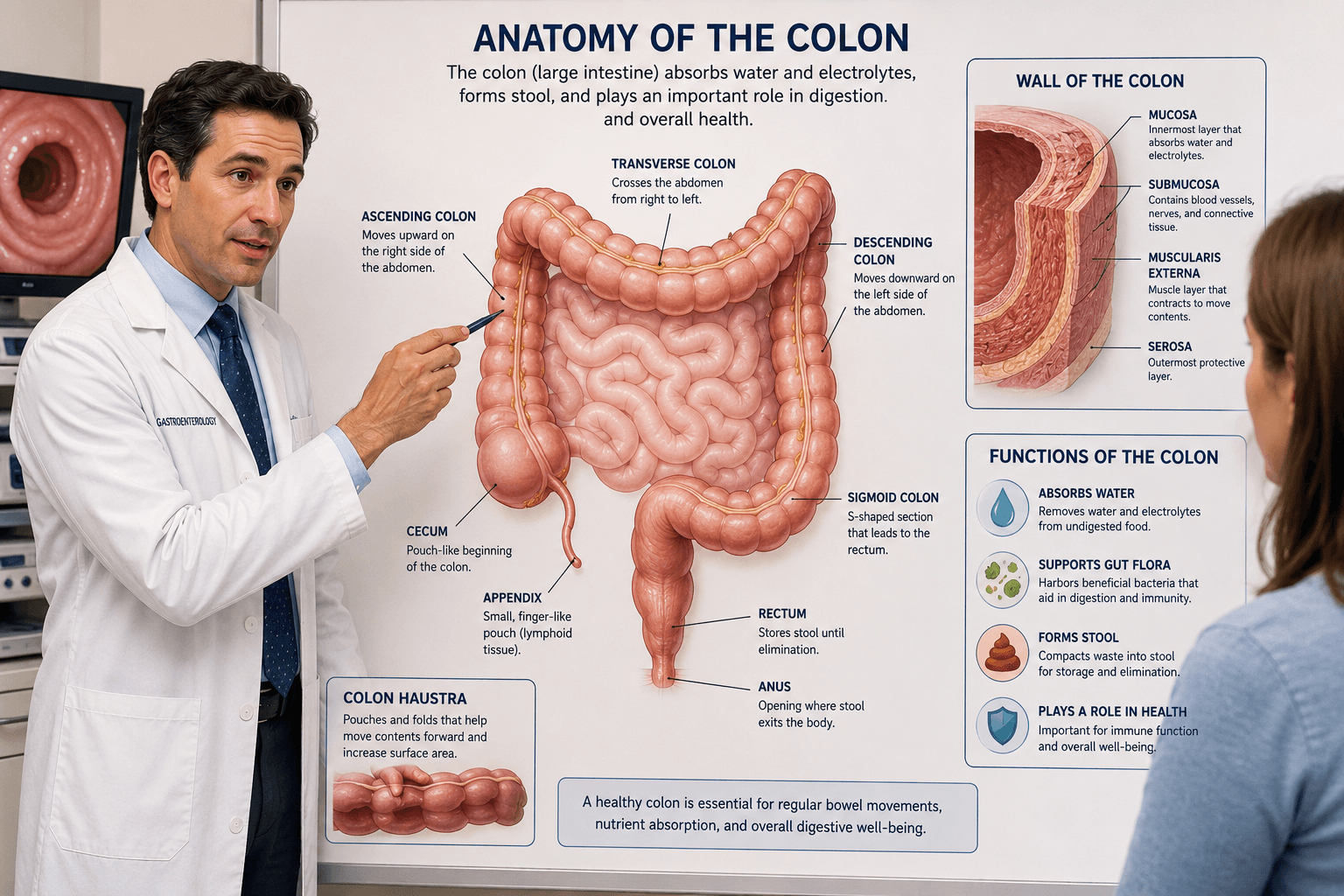 Colorectal cancer surgery in a modern operating theatre
