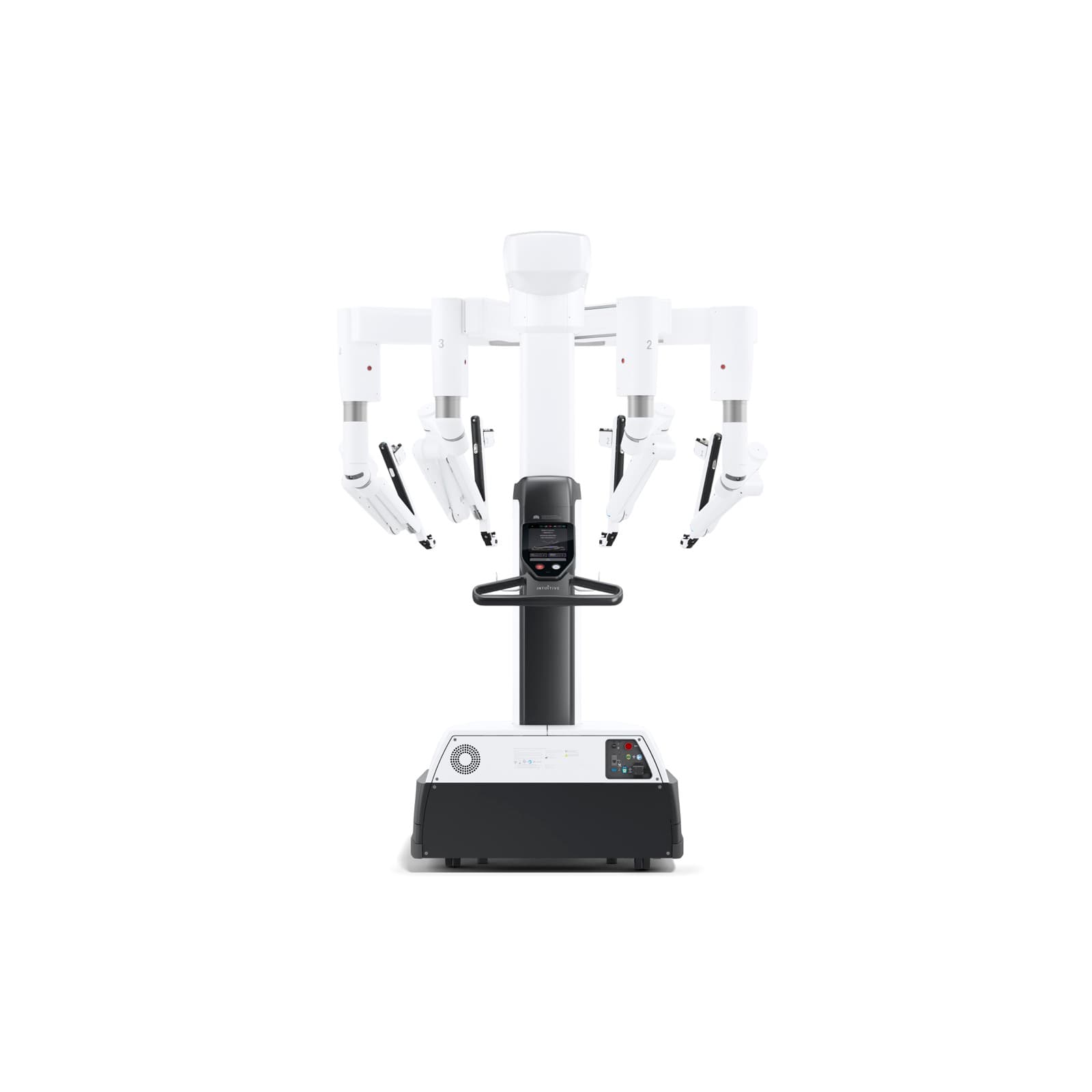 da Vinci 5 patient cart with robotic instrument arms