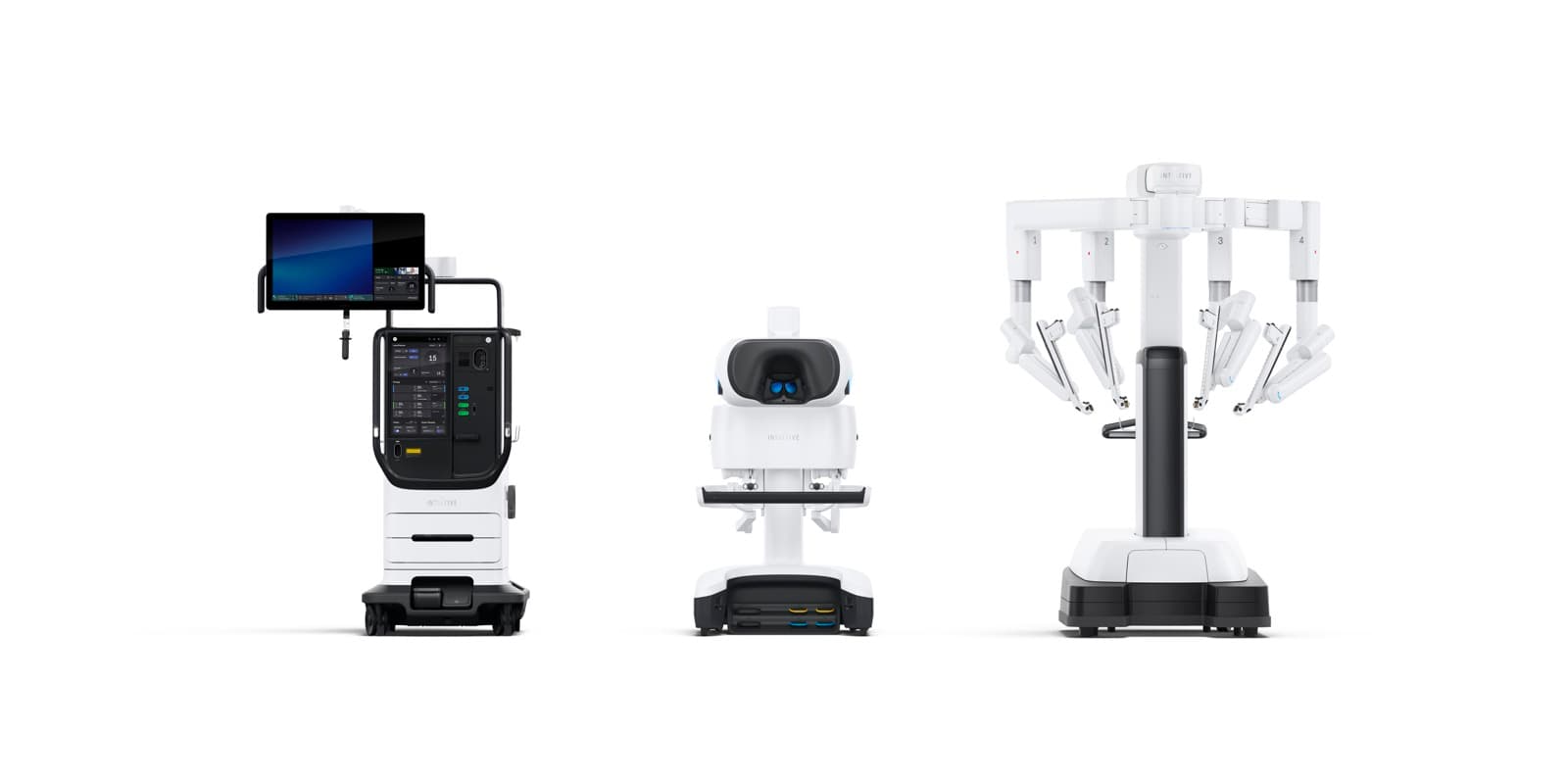 Complete da Vinci 5 surgical system in an operating room configuration