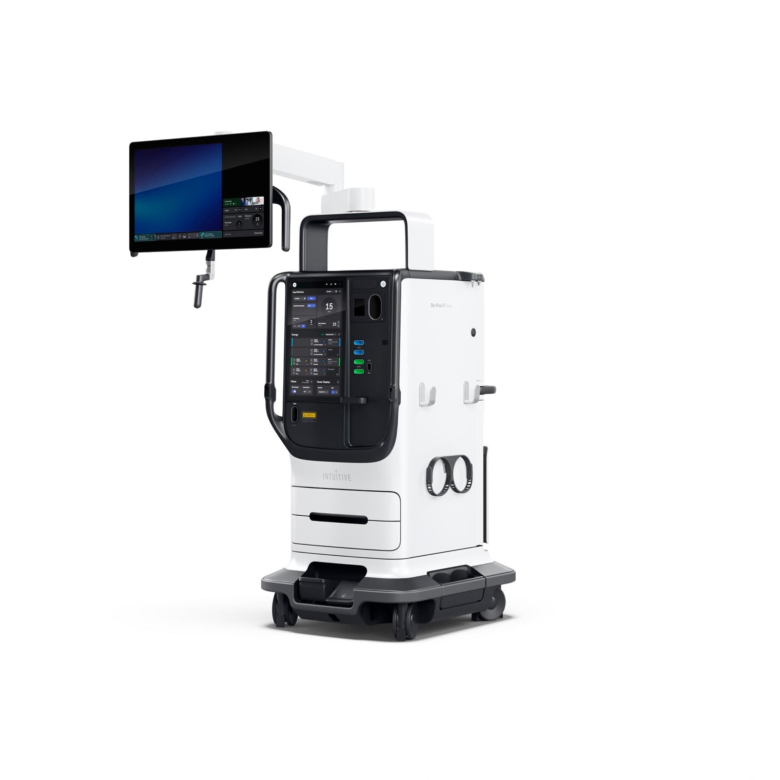 da Vinci 5 vision tower and system components in theatre